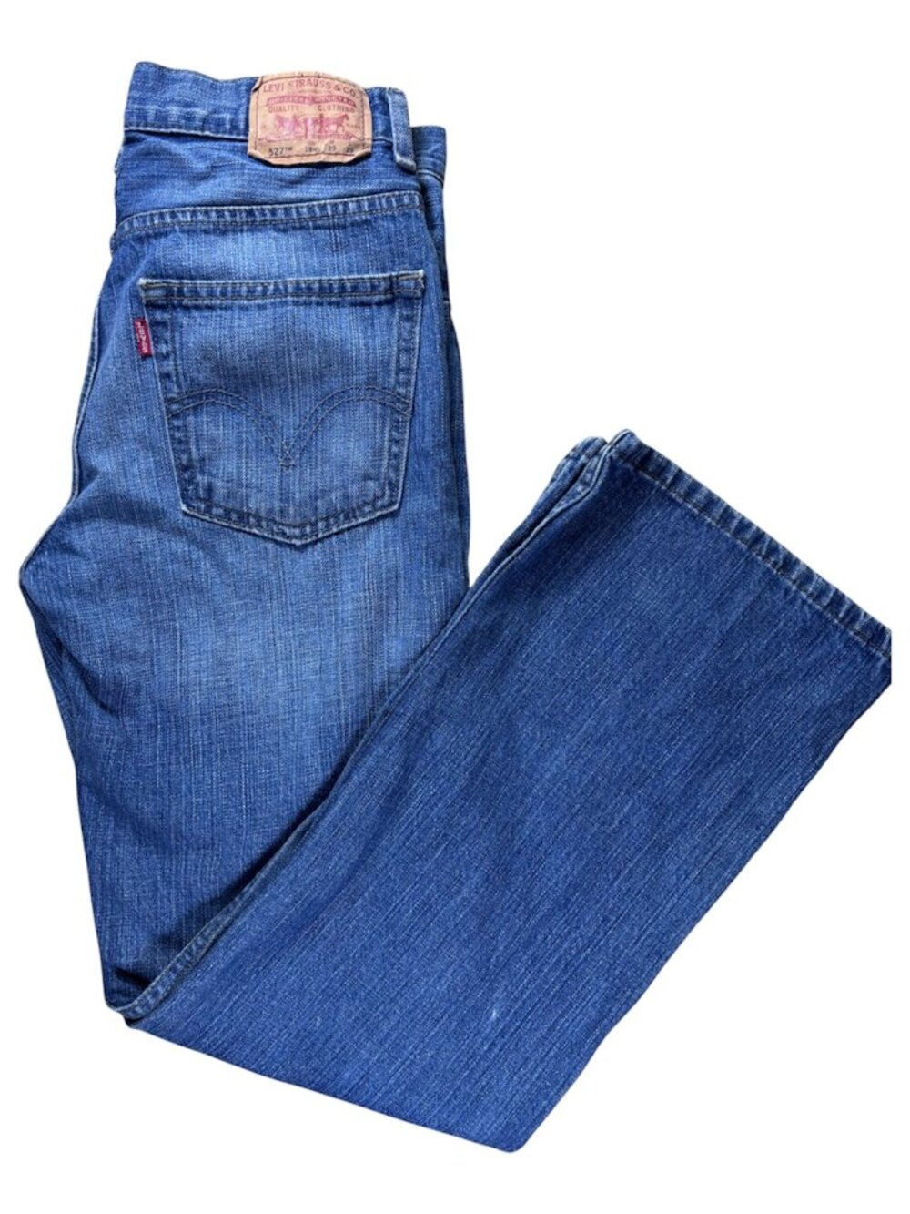 Levi's 527 Boys Medium Wash Bootcut Jeans Size 18R 29x29 (316)